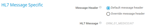HL7 Message Specific HL7 Message Specific