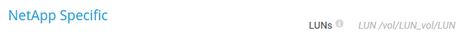 NetApp Specific NetApp Specific